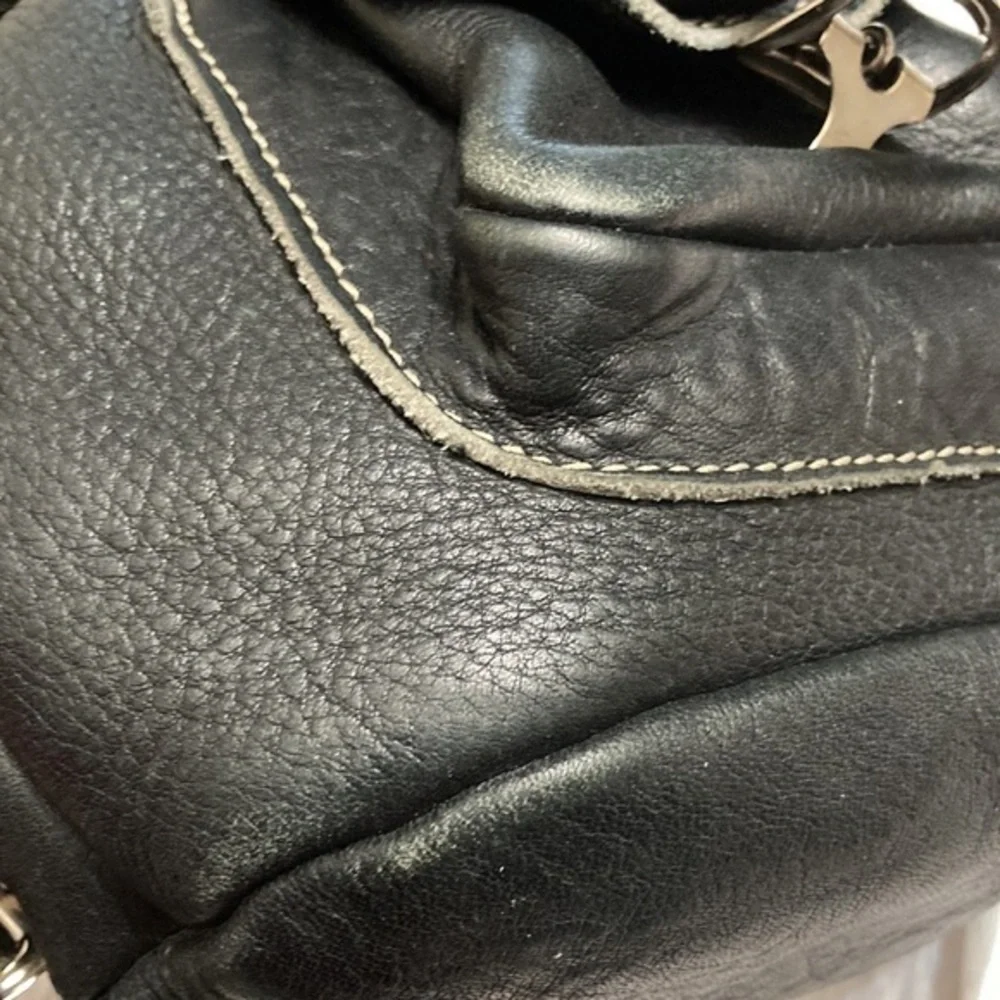 Roots Canada mini backpack black leather